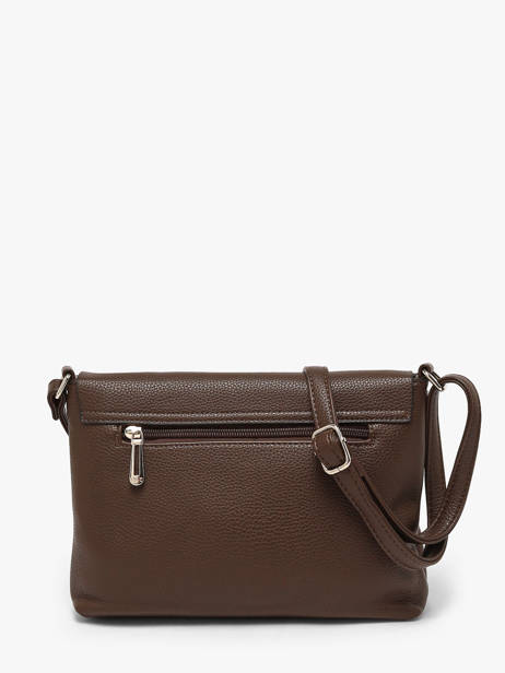Vintage Crossbody Bag Flora & co Brown grained F8044 other view 2