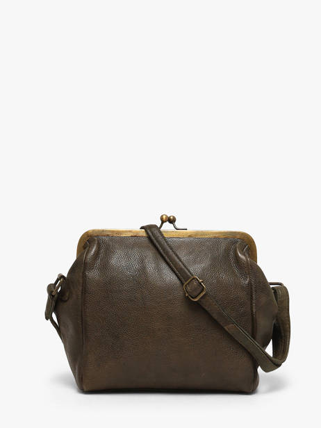 Sac Bandoulière Heritage Cuir Biba Vert heritage BT22 vue secondaire 3