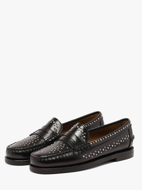 Slippers In Leather Sebago Black women 78118KW other view 1