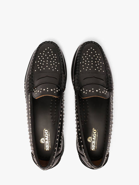 Slippers In Leather Sebago Black women 78118KW other view 3