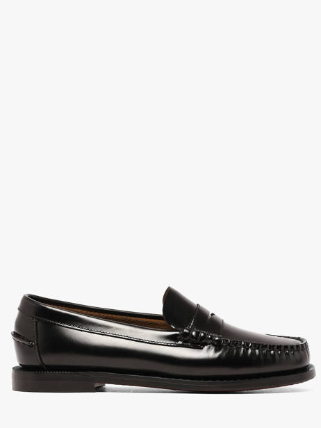 Slippers In Leather Sebago Black women 7001530