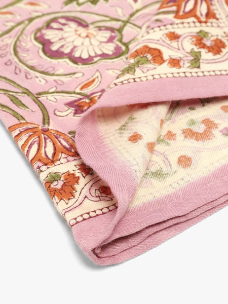 Petit Foulard N°114 50x50 Byzantine Rose foulard 114 vue secondaire 2