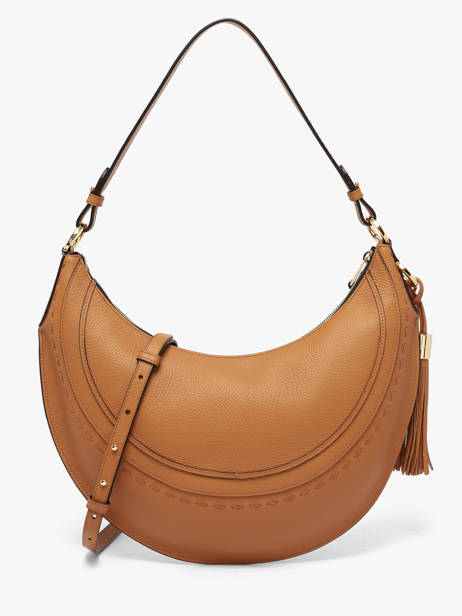 Medium Leather Hobohème Hobo Bag Lancel Brown hoboheme A14217 other view 4