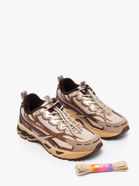 Sneakers In Leather Mrp star Beige women V14 other view 1