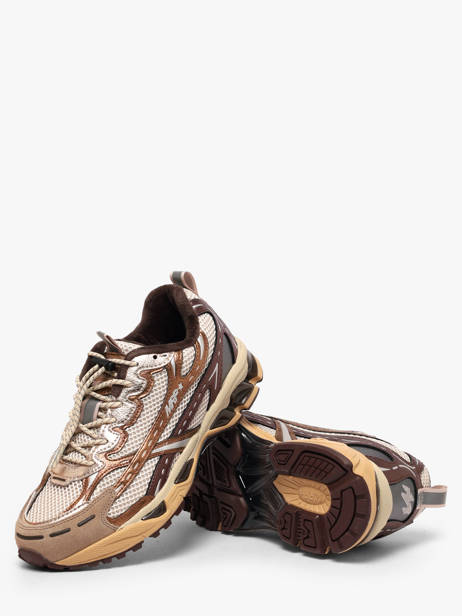 Sneakers In Leather Mrp star Beige women V14 other view 2