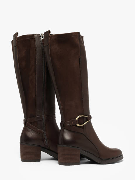 Bottes à Talon En Cuir Dorking Marron women SK vue secondaire 2