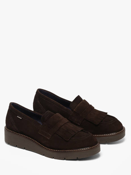 Platform Moccasins In Leather Dorking Brown women CA other view 1