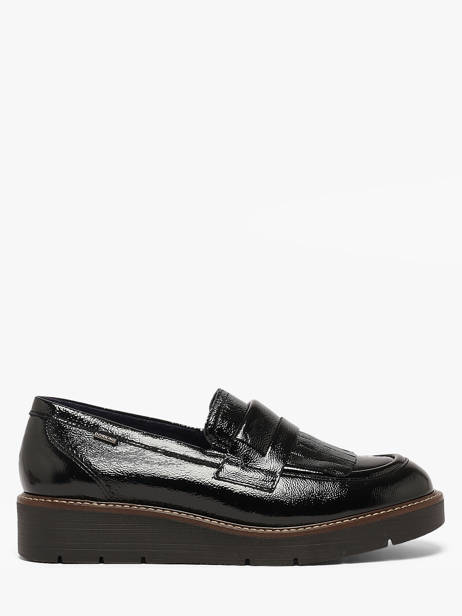 Platform Moccasins In Leather Dorking Black women NA