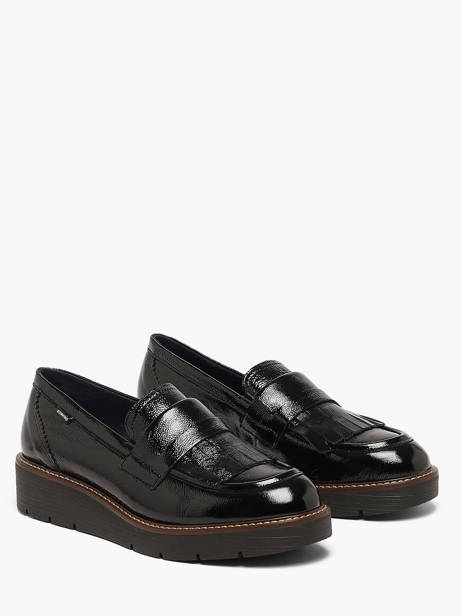 Platform Moccasins In Leather Dorking Black women NA other view 1