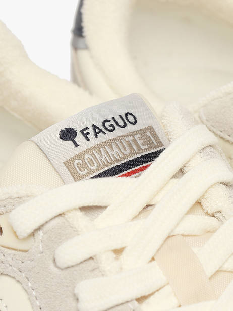 Sneakers In Leather Faguo White men 25CG3113 other view 2