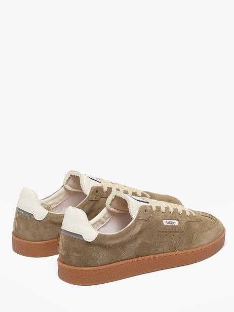 Sneakers In Leather Faguo Green men 26CG0203 other view 2
