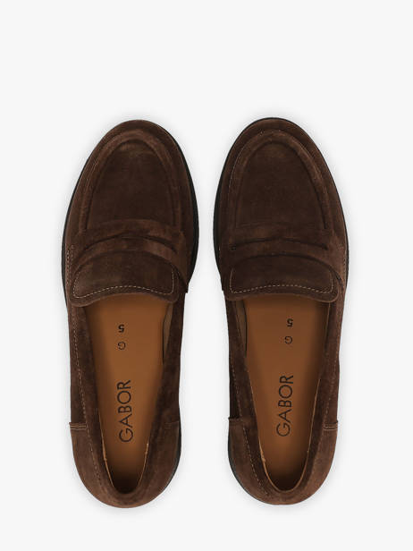 Moccasins In Leather Gabor Brown women 3 other view 3