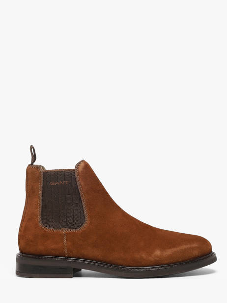 Chelsea Boots In Leather Gant Brown men 33653464