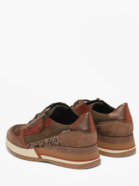 Sneakers In Leather Mephisto Brown women P5148192 other view 2