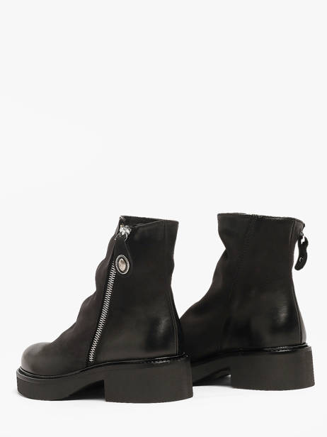 Boots In Leather Metisse Black women NU2547 other view 2