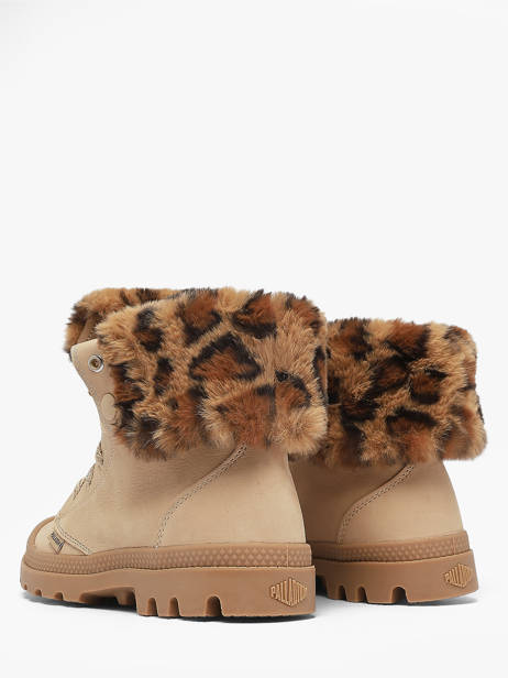Bottines Neige Et Froid En Cuir Palladium Beige women 94976257 vue secondaire 2