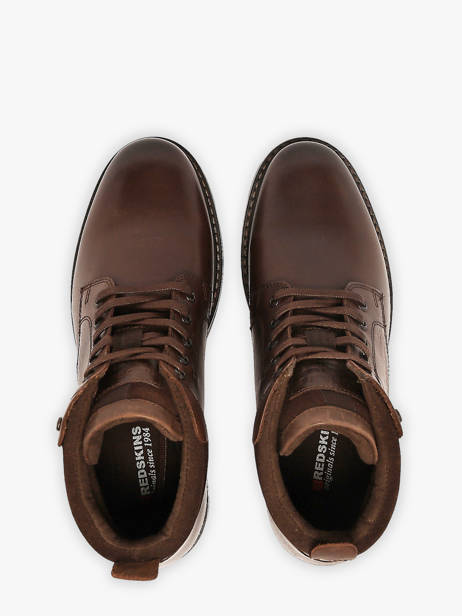 Boots Equilibre In Leather Redskins Brown men EQUILIBR other view 3