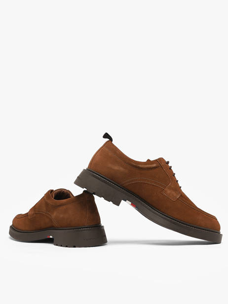 Derby Shoes In Leather Tommy hilfiger Brown men 5980GVQ other view 2