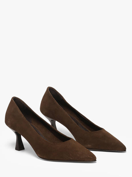 Escarpins Talon Aiguille En Cuir We do Marron women CO55406B vue secondaire 1