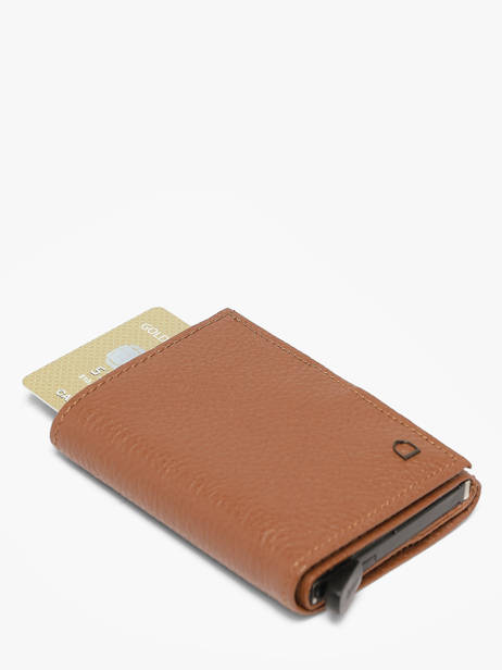 Porte-cartes Cuir Etrier Marron madras EMAD5020 vue secondaire 1