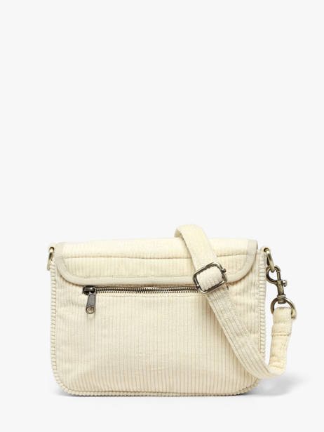 Sac Bandoulière Margault Velours Côtelé Hindbag Beige velours V vue secondaire 3