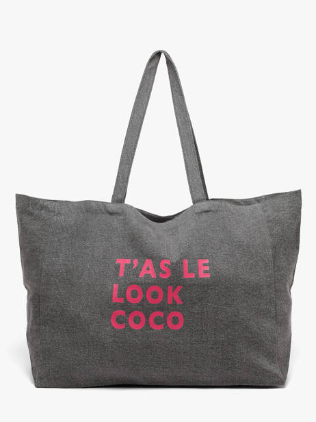 Sac Porté épaule Sastro Coton Pieces Gris sastro 17156725