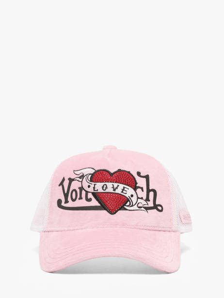 Casquette Femme Love Velours Von dutch Rose accessoires VEL