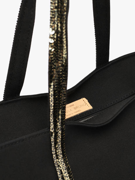 Large Zipped Shoulder Bag Le Cabas Sequins Vanessa bruno Black cabas 1V40409 other view 2
