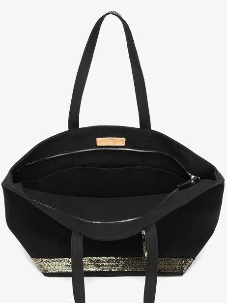Large Zipped Shoulder Bag Le Cabas Sequins Vanessa bruno Black cabas 1V40409 other view 3
