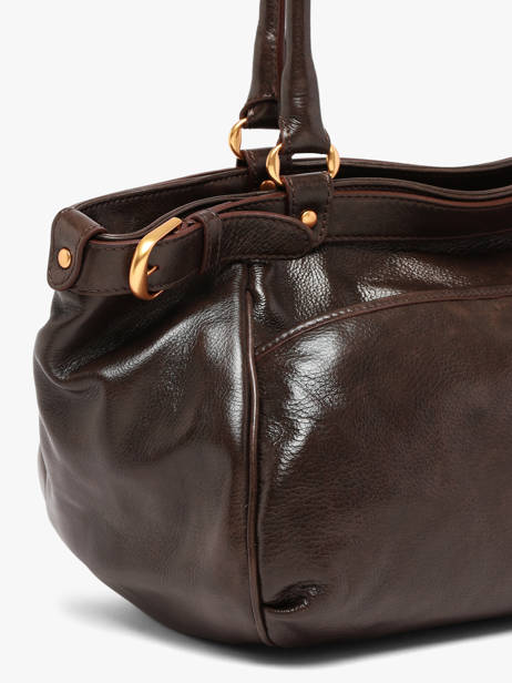 Sac Shopping Lune Cuir Vanessa bruno Marron lune 7V40921 vue secondaire 2