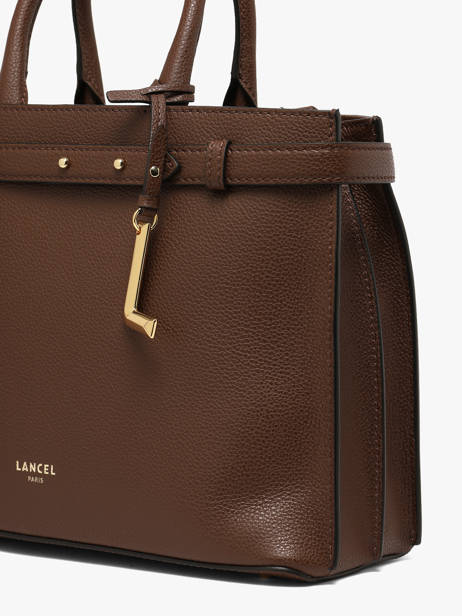 Sac Porté Main Faubourg Cuir Lancel Marron faubourg A13528 vue secondaire 2