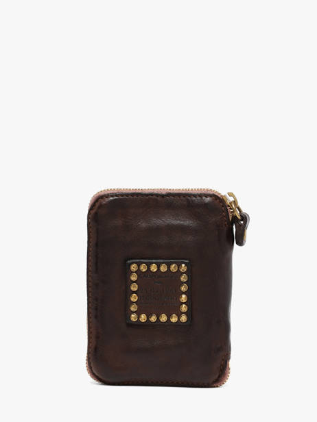 Porte-monnaie Zippée Tosca Cuir Campomaggi Marron poppi 2060ND vue secondaire 2
