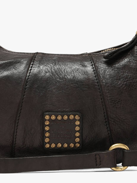 Sac Porté épaule Kura Cuir Campomaggi Noir kura 45570ND vue secondaire 2
