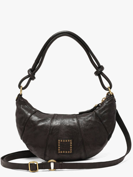 Sac Porté épaule Kura Cuir Campomaggi Noir kura 45570ND vue secondaire 4