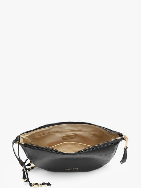 Crossbody Bag Lauren With Croc Effect Laurent david Black ld bags 709 other view 3
