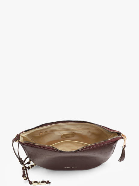 Sac Bandoulière Lauren Effect Croco Laurent david Rouge ld bags 709 vue secondaire 3