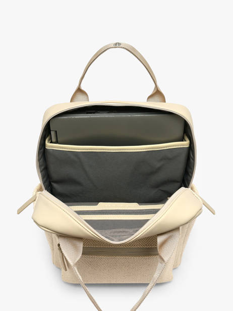1 Compartment Backpack Bergen Small Ibiza Kapten and son Beige ibiza IB other view 2