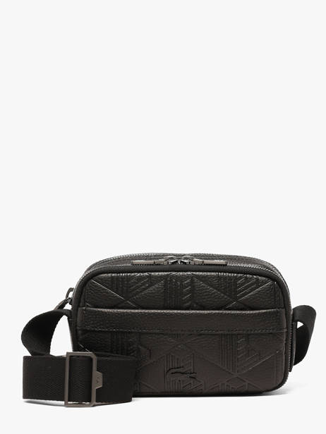 Crossbody Bag Lacoste Black megagrain NH5401GB