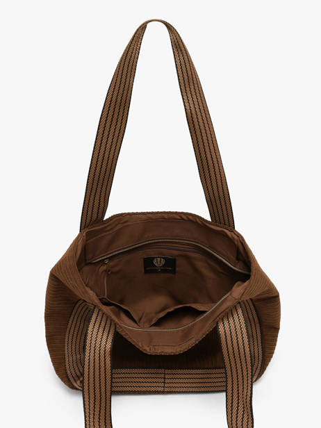 Shoulder Bag Velours Le voyage en panier Brown velours AHP308 other view 3