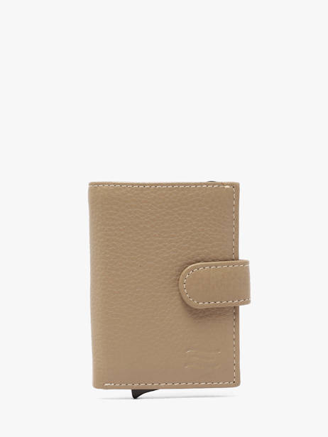 Portefeuille Caviar Cuir Crinkles Beige caviar 14600