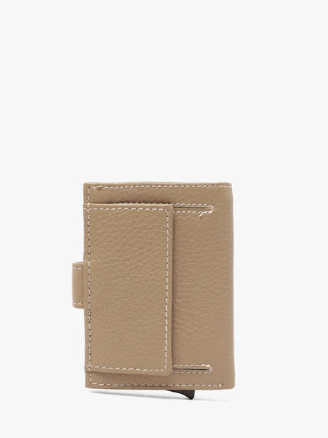 Portefeuille Caviar Cuir Crinkles Beige caviar 14600 vue secondaire 2