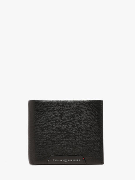 Portefeuille Cuir Tommy hilfiger Noir corporate AM14780