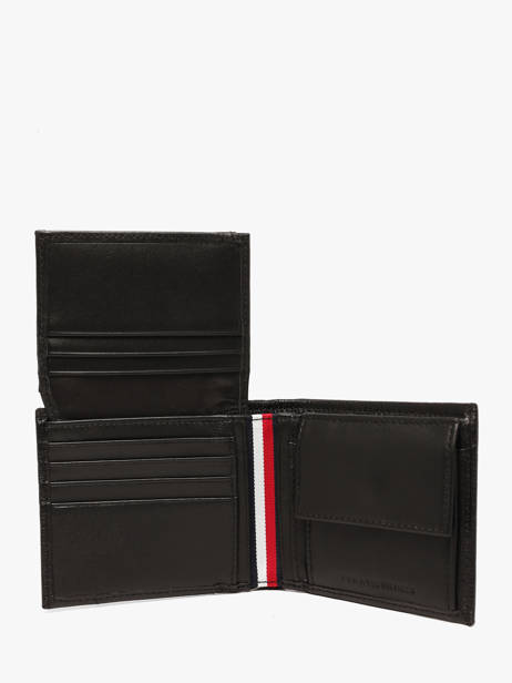 Portefeuille Cuir Tommy hilfiger Noir corporate AM14780 vue secondaire 2