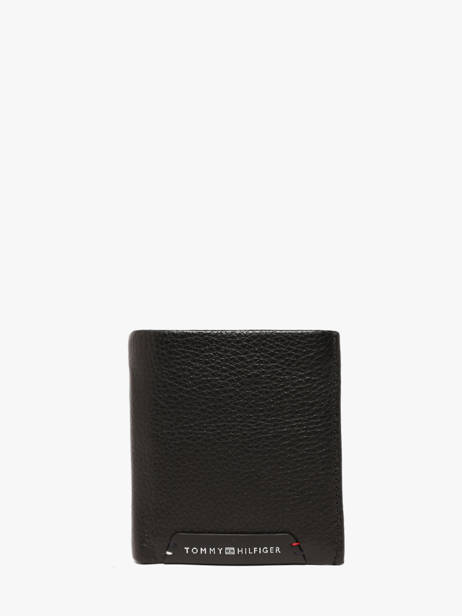 Leather Corporate Wallet Tommy hilfiger Black corporate AM14786
