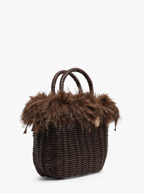 Small Doudou Basket Bag Partridge Effect Le voyage en panier Brown doudou S other view 2
