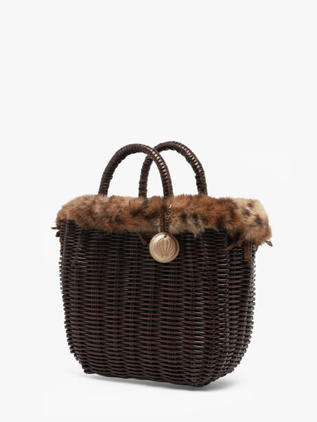 Small Doudou Basket Bag Leopard Le voyage en panier Brown doudou S other view 2