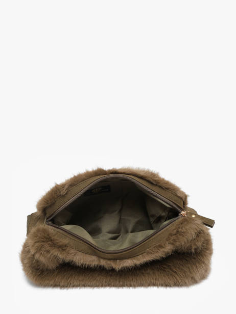 Shoulder Bag Doudou Le voyage en panier Green doudou AHP310 other view 3