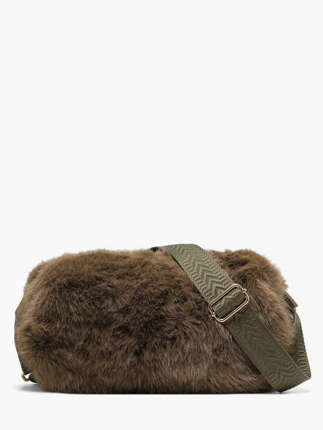 Shoulder Bag Doudou Le voyage en panier Green doudou AHP310 other view 4