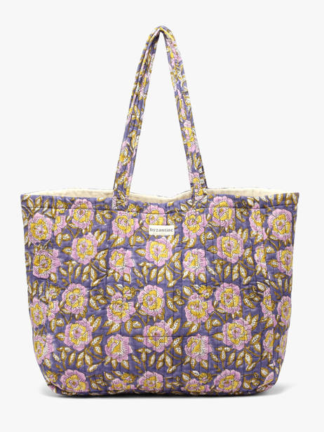 A4 Size Shoulder Bag Cabas Cotton Byzantine Multicolor cabas 113