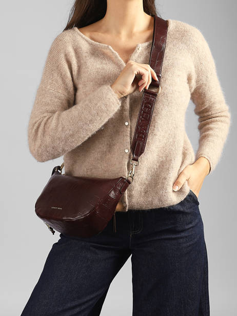 Sac Bandoulière Lauren Effect Croco Laurent david Rouge ld bags 709 vue secondaire 1